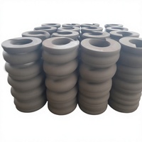 Ressorts de compression de grand diamètre sur mesure pour les tamis vibrants de machines minières, ressorts de remorque robustes, fil de 60 mm