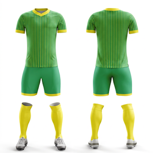 Conjunto de Uniforme de Fútbol Personalizado, Camiseta de Manga Corta y Pantalones Cortos, Equipación de Equipo Impresa para Adultos - Product Image 1