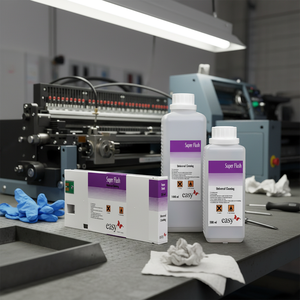 Limpiador solvente Super Flush en botella de 500ml para impresoras - Product Image 3