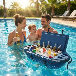Nevera Portátil Flotante y Contenedor de Almacenamiento Seco con Material PP para Uso en Ríos, Playas, Kayaks, Piscinas y Lagos, en Tierra y en el Agua - Product Image 1
