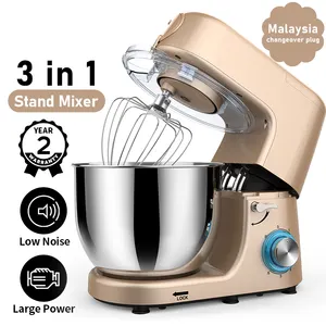 1500w Dough Mixer Classical Food Stand Mixer With 7.0-Litre Stainless Steel Bowl 1500W Electric Dough Kneading Machine Kitchen Appliances