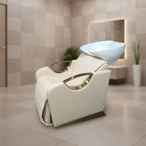 Moderna y Sencilla Estación de Lavado de <span class=keywords><strong>Cabello</strong></span> Reclinable <span class=keywords><strong>para</strong></span> Peluquería y Salón de Belleza, <span class=keywords><strong>Silla</strong></span> de Champú con Lavabo de Cerámica - Product Image 6