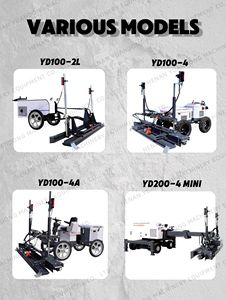 Machine à laser pour le nivellement du béton, à pousser à la main, à 2 roues, avec double grille en acier hydraulique, pour la pavage routier - Product Image 6