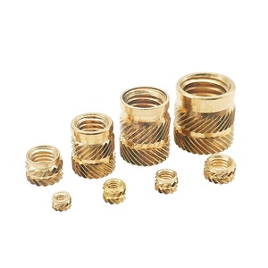 Bộ Chèn Nhiệt <span class=keywords><strong>M1.6</strong></span> M2 M2.5 M3 M4 M5 M6 M8 M10 Đai Ốc Chèn Ren Đai Ốc Có Khía Đai Ốc Chèn Bằng Đồng - Product Image 1