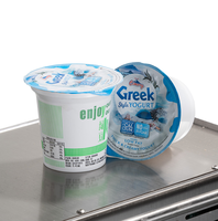 Machine de scellage automatique de gobelets en acier inoxydable de haute précision pour bureau, pour gobelets en plastique de yaourt, sauce et pudding