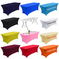 Nappe promotionnelle AI-MICH personnalisée en polyester et élasthanne, impression numérique couleur, pour salons professionnels et expositions
