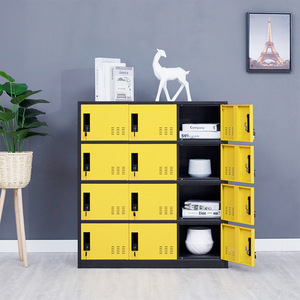 Armario de almacenamiento Kunshan Fengdamei de 3 pisos, gabinete metálico con cerradura para uso en oficinas y dormitorios. - Product Image 1