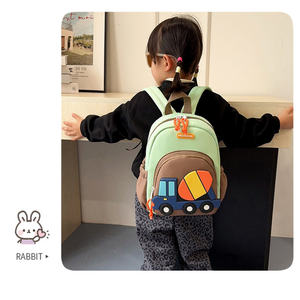 <span class=keywords><strong>Sac</strong></span> à dos pour enfants garçons résistant aux rayures et durable, design camion bétonnière 3D, pour la maternelle, la préscolaire, l'usage quotidien en extérieur - Product Image 5