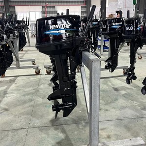 Motor fueraborda de alta velocidad de 2 tiempos y 9.8hp, potente motor marino para lanchas rápidas, embarcaciones de rescate y pesca, en stock. - Product Image 4