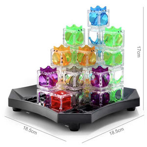 Jeu de labyrinthe éducatif en plastique <span class=keywords><strong>pour</strong></span> enfants, jeu de logique de gravité STEM, cadeau d'apprentissage amusant - Product Image 1