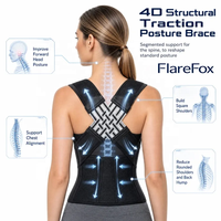 Bande Correctrice de Posture Dorsale Ajustable pour Hommes et Femmes, Légère en Polyester, Offre un Soutien des Épaules et de la Colonne Vertébrale