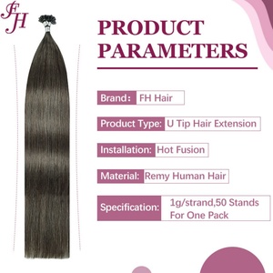 FH Factory <b>Cheap</b> Price #7 Nail U Tip Keratin Hair <b>Extension</b> 100% Human Hair U Tip Hair - Product Image 3