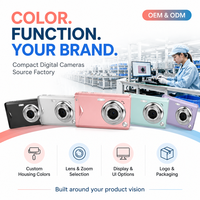 Cámara de 48mp con Certificación FCC, 64MP, Autoenfoque, Pantalla CMOS, Compacta y Ligera para Fotografía de Viajes, Eventos Familiares y Principiantes