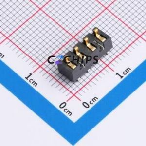 GT-BTP30004-0460B-015A Blade/Spring Contact Battery Connector SMD,P=3mm Connector Spring Contact Type 3mm 4P Horizontal Mount - Product Image 1