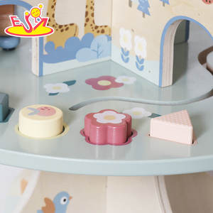 Giocattolo ad albero Multi-attività in legno <span class=keywords><strong>con</strong></span> labirinto di <span class=keywords><strong>perline</strong></span>, ingranaggi, orologio, selezionatore di forme e <span class=keywords><strong>puzzle</strong></span> di animali per bambini W12D751 - Product Image 6