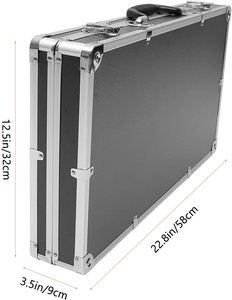 Estuche <span class=keywords><strong>de</strong></span> Aluminio con Inserciones <span class=keywords><strong>de</strong></span> Espuma - Estuche Rígido <span class=keywords><strong>de</strong></span> Aluminio para Transportar <span class=keywords><strong>Herramientas</strong></span> Profesionales Portátiles - Product Image 1