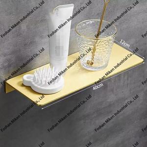 Estante Flotante de Pared Negro Mate, Estante de Almacenamiento de Baño de Acero Inoxidable 304, Estante de Ducha, Estante Esquinero - Product Image 4