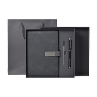 Ensemble de carnets de notes personnalisés pour cadeaux d'affaires, en cuir PU, boîte cadeau multicolore, pour réunions de bureau, usine