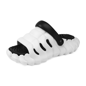 2026 Claquettes Cloud à séchage rapide pour homme, à semelle épaisse, ondulées, souples, antidérapantes, sabots de jardin <span class=keywords><strong>avec</strong></span> sangle de talon pivotante, sandales de <span class=keywords><strong>plage</strong></span> texturées - Product Image 3