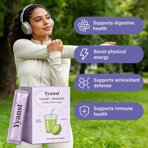 Poudre de boisson instantanée au corossol naturel en bâtonnets, format portable, extrait pur de fruit de Graviola, qualité alimentaire, soutien digestif - Product Image 2