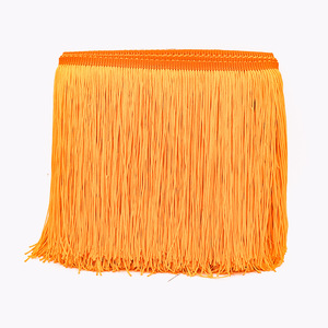 Passementerie en dentelle à franges dorées pour la couture de rideaux de vêtements décoratifs et de vêtements en coton perlé et polyester - Product Image 4