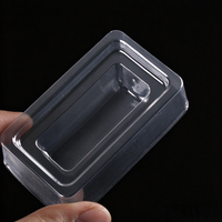 Plateau alvéolé en plastique transparent PET à 1 compartiment pour flacons de 3 ml et 10 ml, emballage plastique pour poudre lyophilisée