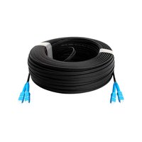 Cable de Fibra Óptica para Exteriores FTTH, 1 Núcleo, G657A, SC UPC SC APC, Personalizado OEM, para Redes de Comunicación