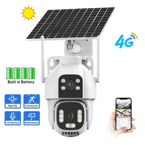 Cámara Solar CMOS NKIWI de Doble Lente y 4G, 10MP, Gran Angular de 360°, Grabación de 24 Horas, Inalámbrica, Tipo Domo PTZ, Fácil Instalación - Product Image 1