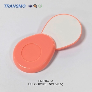 <b>Makeup</b> Powder Case With Embedded Mirror Eco ABS Cosmetic Container For DIY Blush And Solid Fragrance Packing - Product Image 1