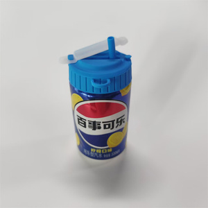 Nhà Máy Trực Tiếp Phổ Tái Sử Dụng Bền Cấp Thực Phẩm Silicone Uống Có Thể Nắp Với Rơm - Product Image 1