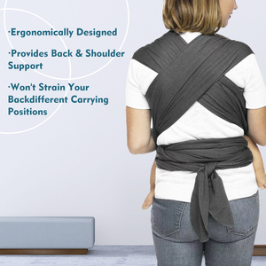Porte-bébé ergonomique grande taille réglable extensible pour nouveau-né <span class=keywords><strong>classique</strong></span> X Porte-bébé enveloppant - Product Image 6