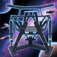 Simulador de Conducción de Carreras 3DOF-6DOF con Asiento Completo de Fibra de Vidrio de Alta Resistencia y Metal, Cabina de Movimiento para Educación y Uso Doméstico