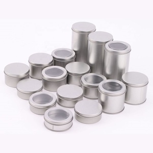 Tùy chỉnh kẹo vòng hộp thiếc cấp thực phẩm trà có thể Bạc tinplate hộp kim loại bao bì thiếc tròn có thể sẵn sàng để tàu - Product Image 3