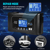 Chargeur de réparation de batterie automatique HTRC P20 12V/20A 24V/10A 240W pour motos, voitures, batteries au lithium, au plomb-acide et LiFePO4