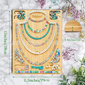 Wooden Beaded Storage Tray Custom Made For Jewelry Display And Organization - Product Image 4