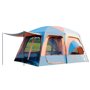 Personnalisé Famille Grand Espace Glamping Double Couche 2 Chambres 1 Salon Villa Extérieure Tente de Camping - Product Image 5