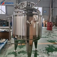 Réservoir de stockage en acier inoxydable à trois couches KINDCH, mélangeur, cuve sous pression, certifié ISO9001, compatible avec l'azote liquide, télécommande