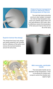 Lámpara auxiliar quirúrgica sin sombras médica para rasgos faciales, oído, <span class=keywords><strong>nariz</strong></span> y garganta, sala de cirugía estética, luz fría LED, lámpara de luz fría LED - Product Image 4