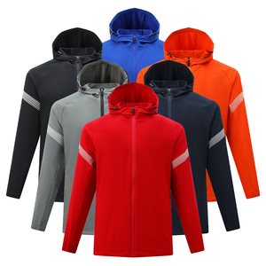 Men Jogging Suits Full Zipper Hooded Jacket And Sweat <b>Pants</b> Two Piece Set Sports Gym Clothing For Men - Product Image 5