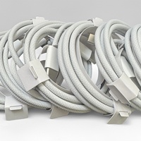 Câble de charge rapide USB-C d'origine pour Apple iPhone Air 17 16 15 Pro Max Plus PD 60W USB-C, câble de charge et de données tressé, accessoires