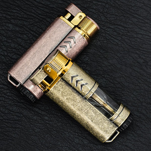旧货金属外壳防风蓝色火焰打火机视觉气体窗户丁烷打火机 - Product Image 4