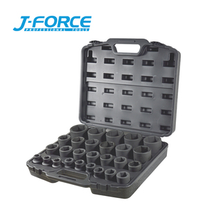 3/4 27 pièces outil Deep Air Impact métrique 1/2 entraînement <span class=keywords><strong>Powerfix</strong></span> jeu de douilles - Product Image 1