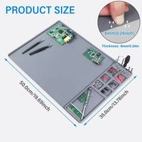 Tapis de travail isolant thermique pour réparation mobile 50*35cm, résistant à la chaleur, pour station de soudage, plateforme isolante pour réparation