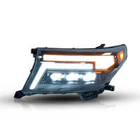 Ensemble de phares LED YM 12 Land Cruiser avec clignotants séquentiels, Plug & Play, ajustement universel, neuf, 12V, 6000K, 70W, 6000lm, garantie 1 an