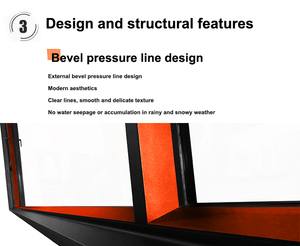 Thermal Break Aluminum Windows Double Glazing French Window Triple Glazed Casement House windows - Product Image 4