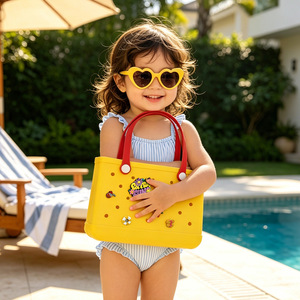 Bolsa de playa Eva para niños, impermeable, para la playa, piscina, vacaciones, decoración DIY, linda, con agujeros perforados. - Product Image 4