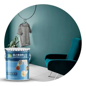 Emulsion Paint Manufacturer Supply Premium House Living Room Latex Coating Acrylic Water Based peintures maison Green Wall Paint
