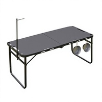 Table à thé tactique IGT à levage hydraulique, table de camping pliante multifonctionnelle pour l'extérieur, mobilier d'extérieur portable et léger