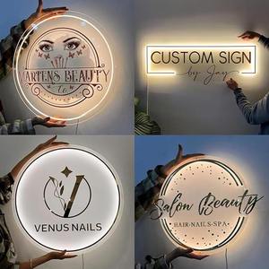 Letrero Publicitario LED Iluminado de PVC con Lentejuelas Color Crema, Letras en Relieve, Menú para Cafetería, Uso en Exteriores para Edificios y Oficinas - Product Image 5