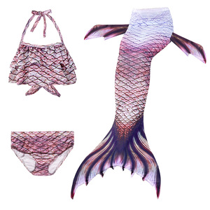 Petites filles <span class=keywords><strong>princesse</strong></span> sirène Costume 2 pièces ensemble maillot de bain Cosplay Halloween Costumes pour 3-10 ans - Product Image 5
